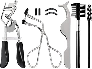 Eyelash Curler, 5pcs Mini Eyelash Curler, Eyelash Comb Lashes Curler With False Eyelash Tweezers, Eyebrow Brush Comb For Eye Makeup