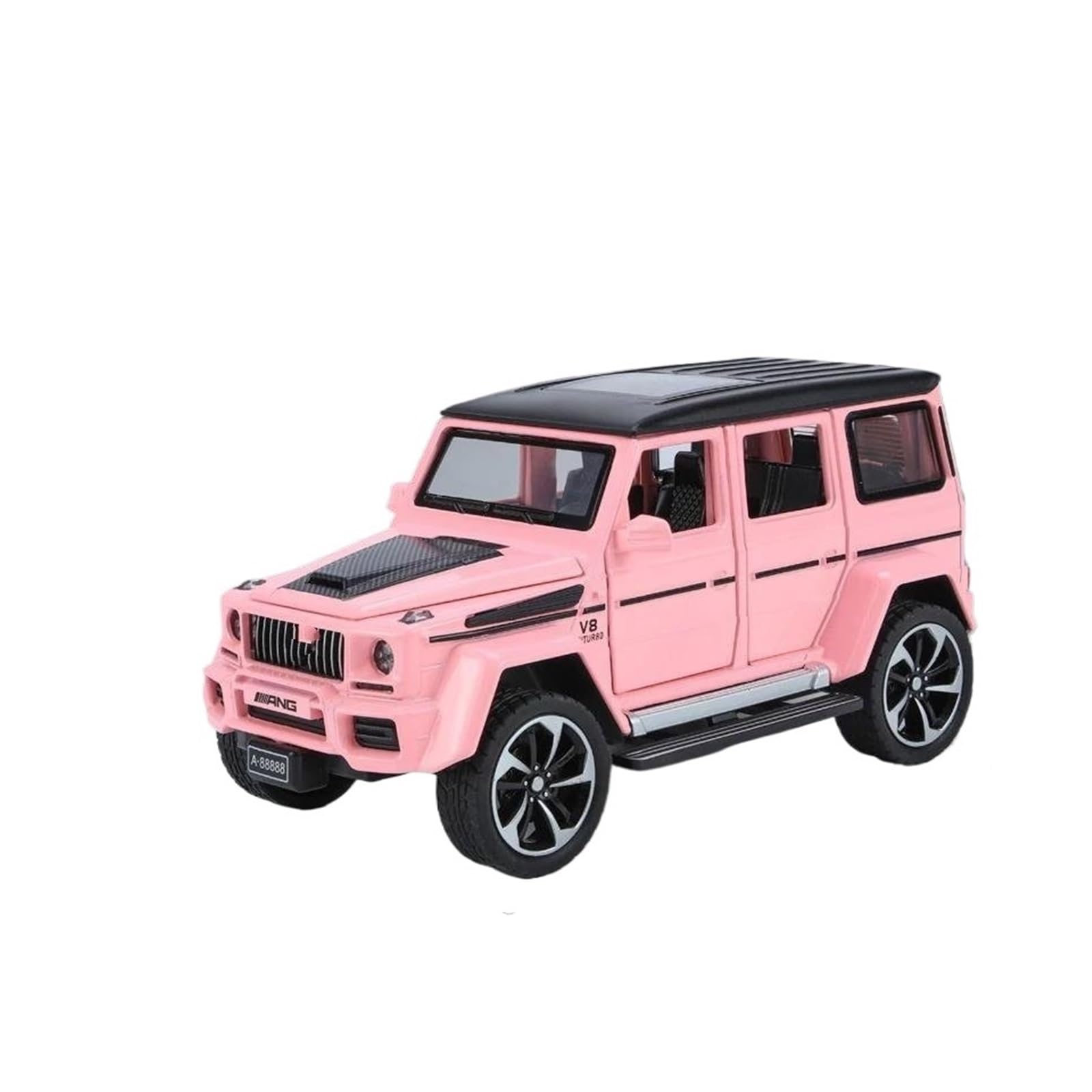 1:32 for Mercede for Benz G63 Miniatures Off-road SUV Alloy Metal Diecast Model Car Sound & Light Collection Hobbies (Batteries Not Included)(Pink)