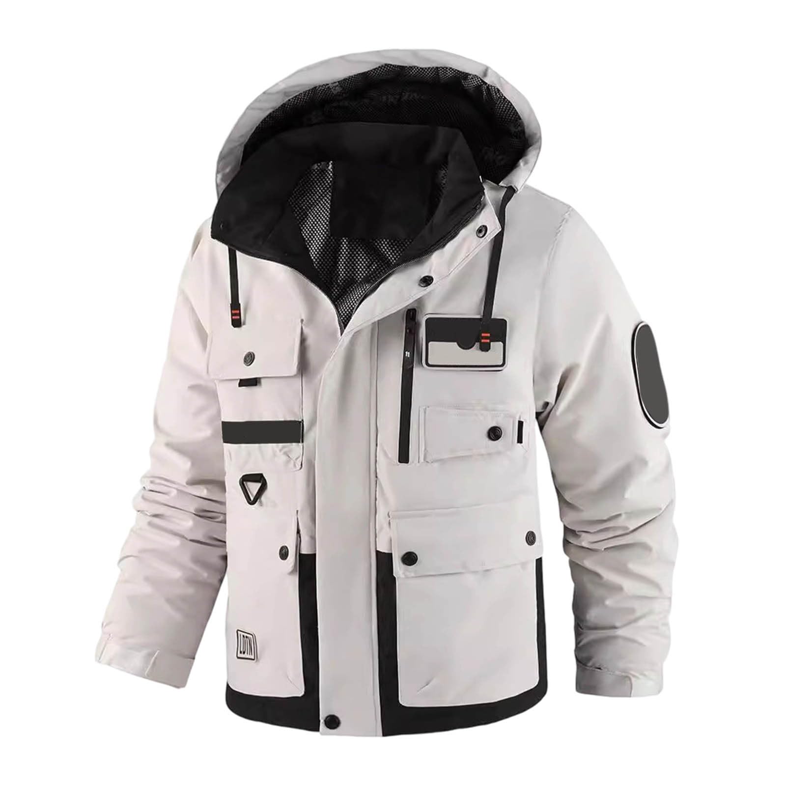 Chaqueta de esquí de montaña cálida de invierno Parka de nieve acolchada abrigo de snowboard de forro polar con capucha impermeable hombre ligero chaqueta de pareja, gruesa chaqueta de