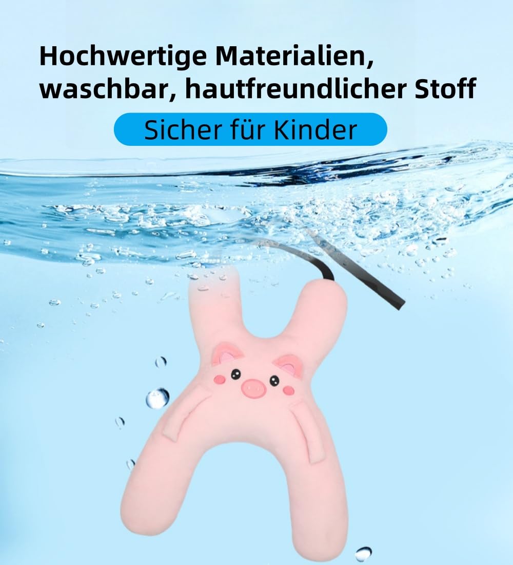 Schlafkissen Für Auto Kinder, Autositz Kissen Kinder,Kinderreisekissen,H-förmiges Auto Sicherheitsgurtkissen,Reisen, Flugzeug, Zug (Lila Kaninchen)