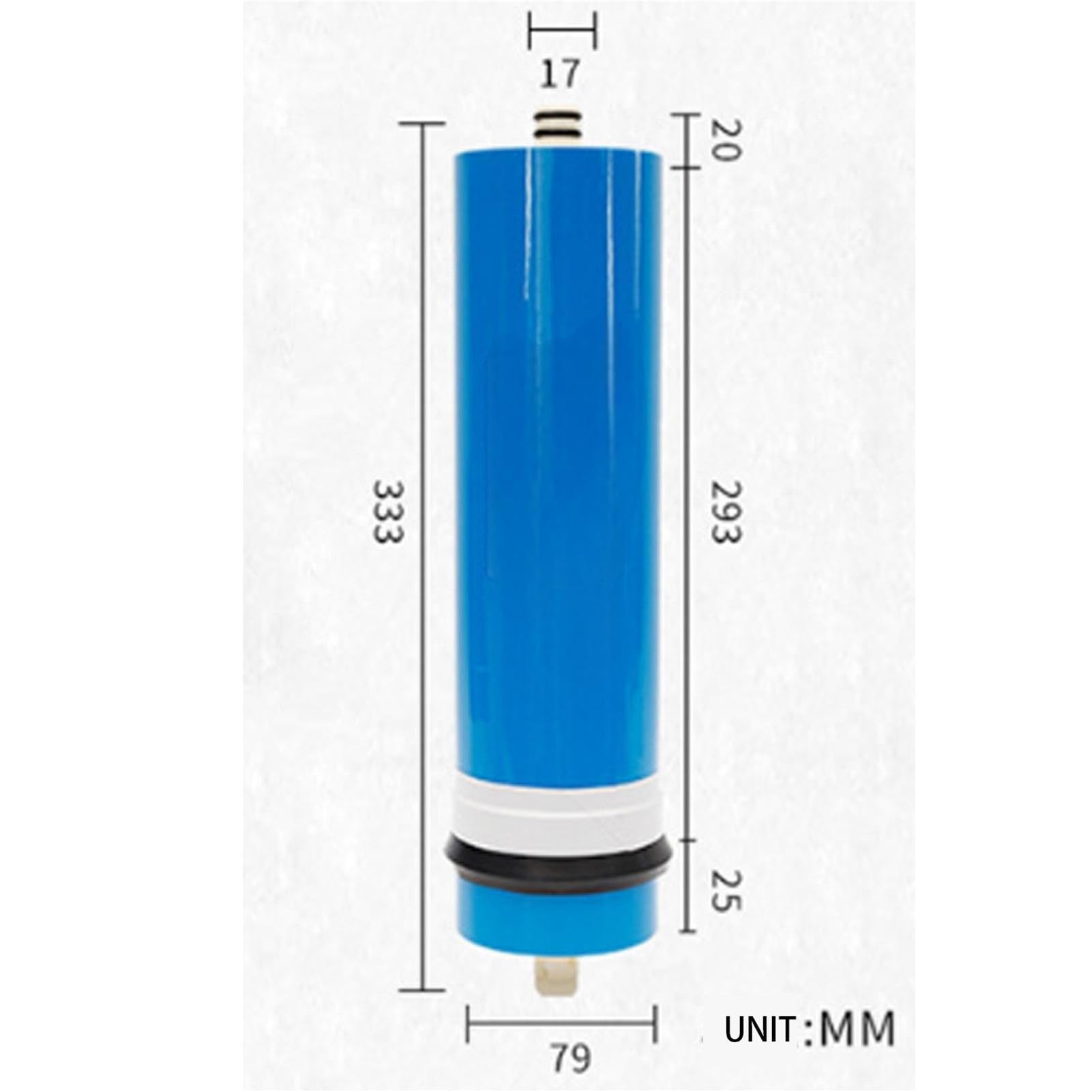 Accesorios para filtros Membrana de filtro agua 0,0001 micras 3213-800G, membrana ósmosis inversa, repuesto for para baño, cocina
