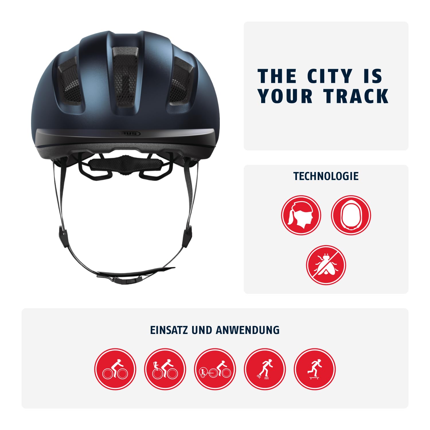 ABUS Fahrradhelm Purl-Y ACE LED-Licht NTA-Schutzhelm E-Bike S-Pedelec Erwachsene Jugendliche