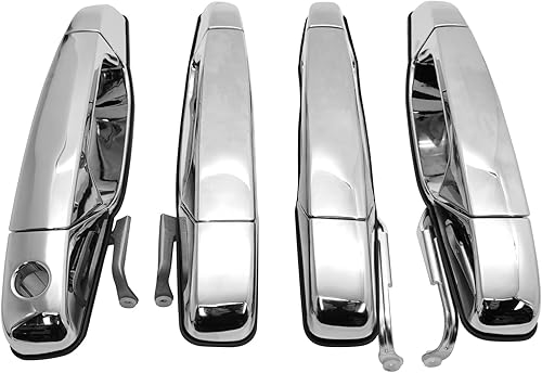 X4XZ Manijas de puerta exterior cromadas para Chevy Silverado 150025003500 Tahoe Suburban AvalancheGMC Sierra 15002500 3500 Yukon XLCadillac