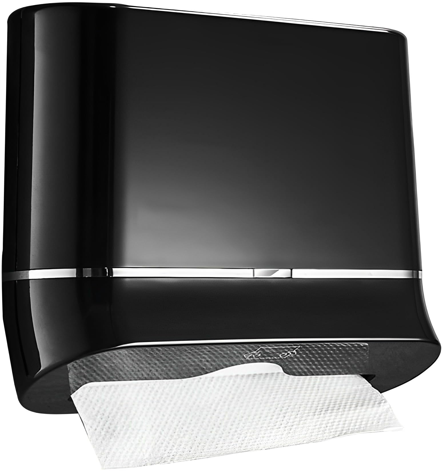Soporte de pared para toallas de papel, dispensador de metal duradero con cerradura, diseño impermeable IPX1 para cocina o baño, capacidad para 200 hojas multipliegues