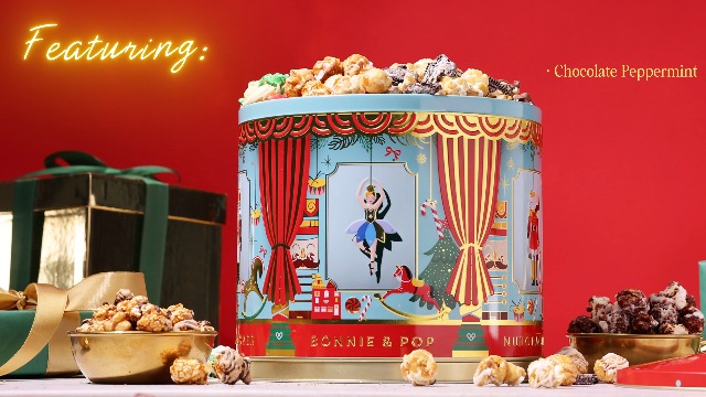 Amazon.com : Christmas Popcorn Gift Tin - Gourmet Food Gifts