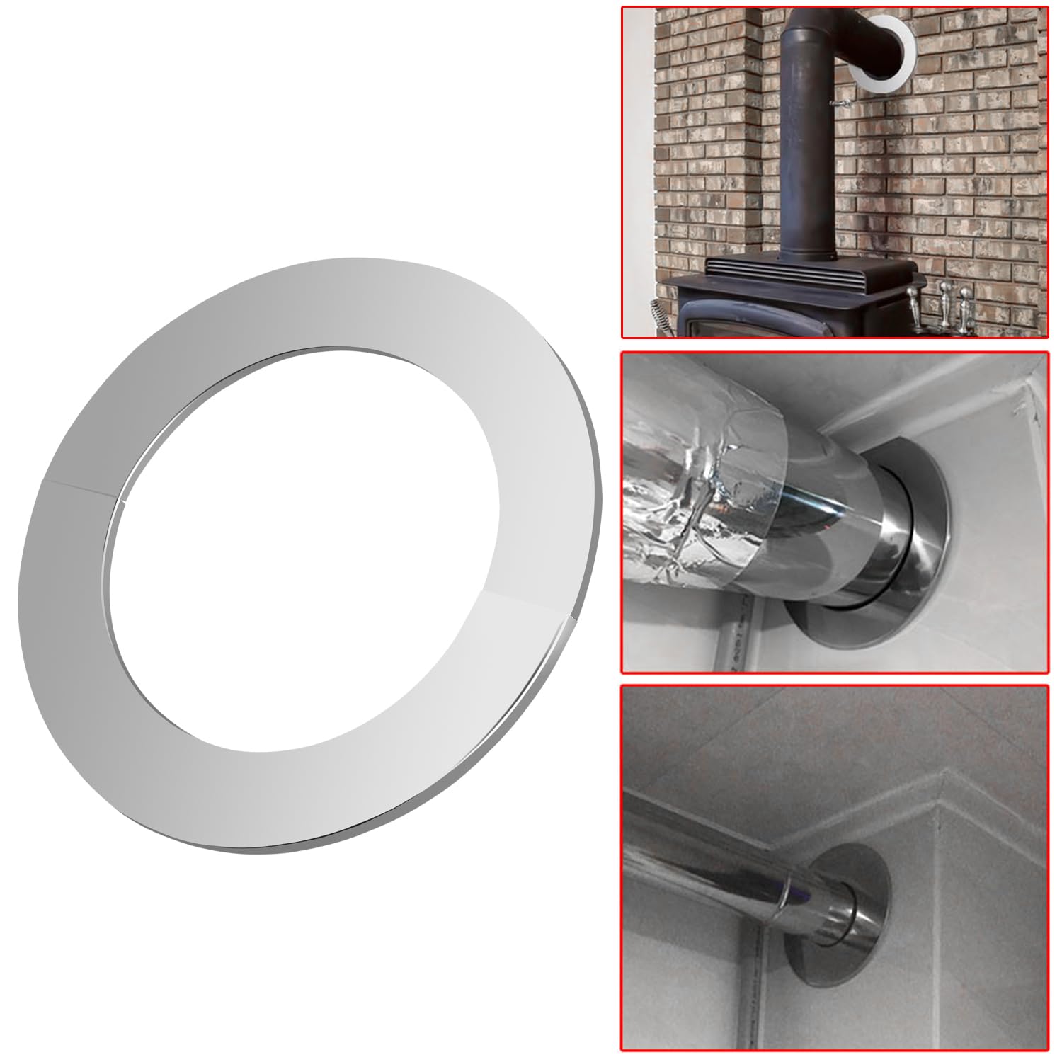 Copertura Tubo MroMax 90mm - Bianco, Plastica PP, Per Parete, Diametro Esterno 130mm - Foto 2