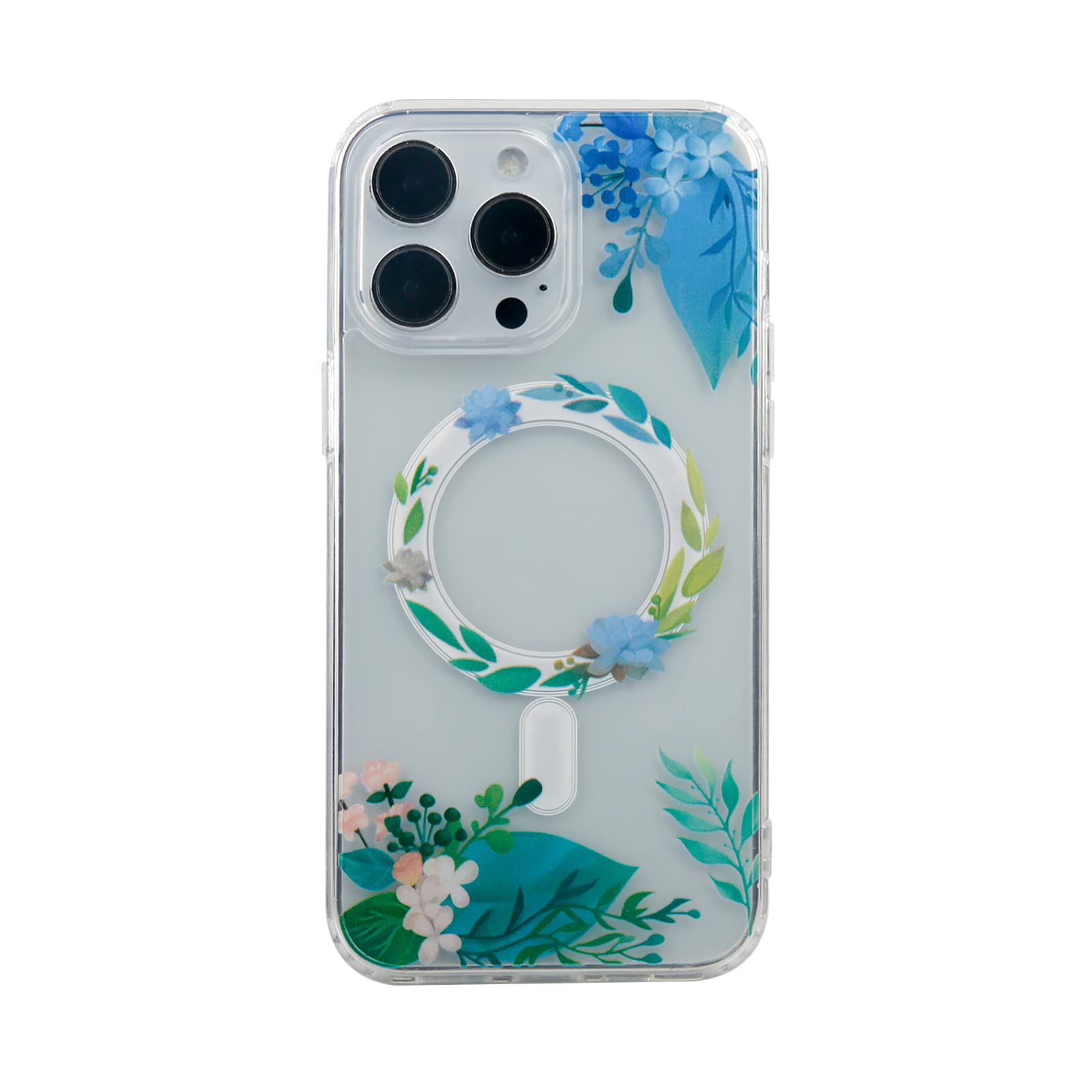 Amazon.co.jp: 花柄磁気電話ケース、女性用 Magsafe対応 ユニークな