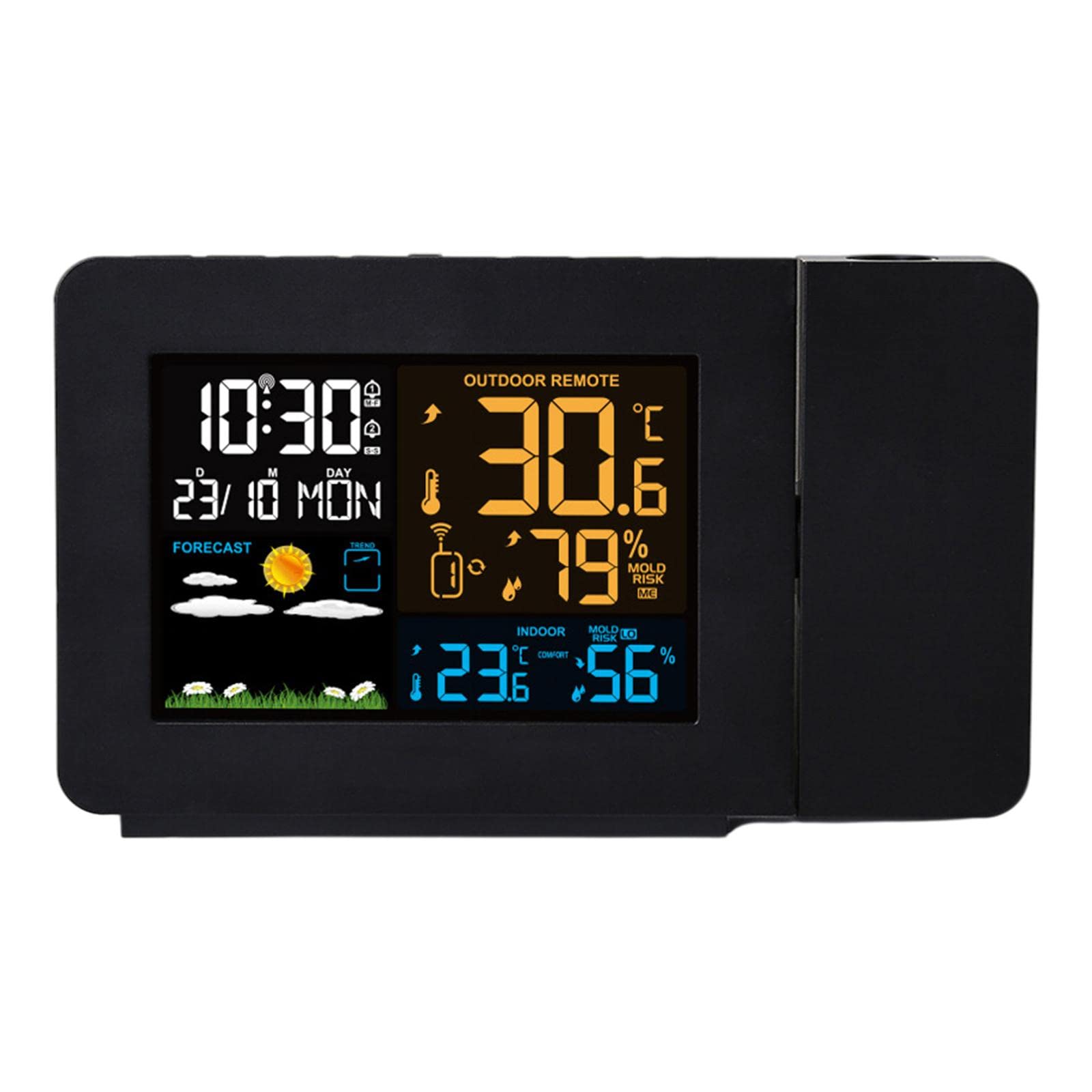 LYLA Wireless Thermometer Weather Station Indoor/Outdoor Sensor Calendar Forecast-image-41