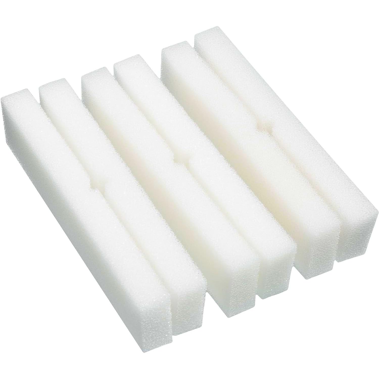 Vsgaalge 6 Pack Replacement White Foam Filter Pads Compatible with Fluval FX4 / FX5 / FX6,Aquarium Filter Accessories