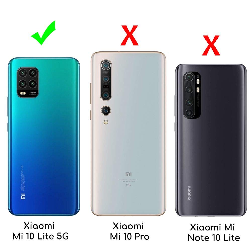 EbestStar Cover Per Xiaomi Redmi 10 (2022/2021) – Custodia Libro Portafoglio In Pelle PU Con Porta Carte E Vetro Temperato (Blu Scuro/Rosso) - 3