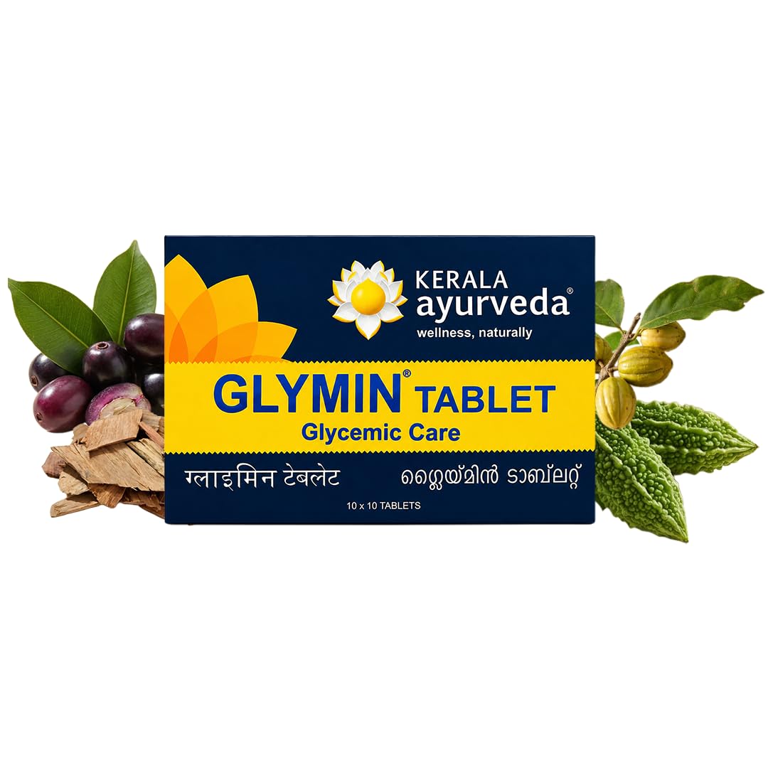 Kerala Ayurveda Glymin Tablet - 100 Tablets-image-30