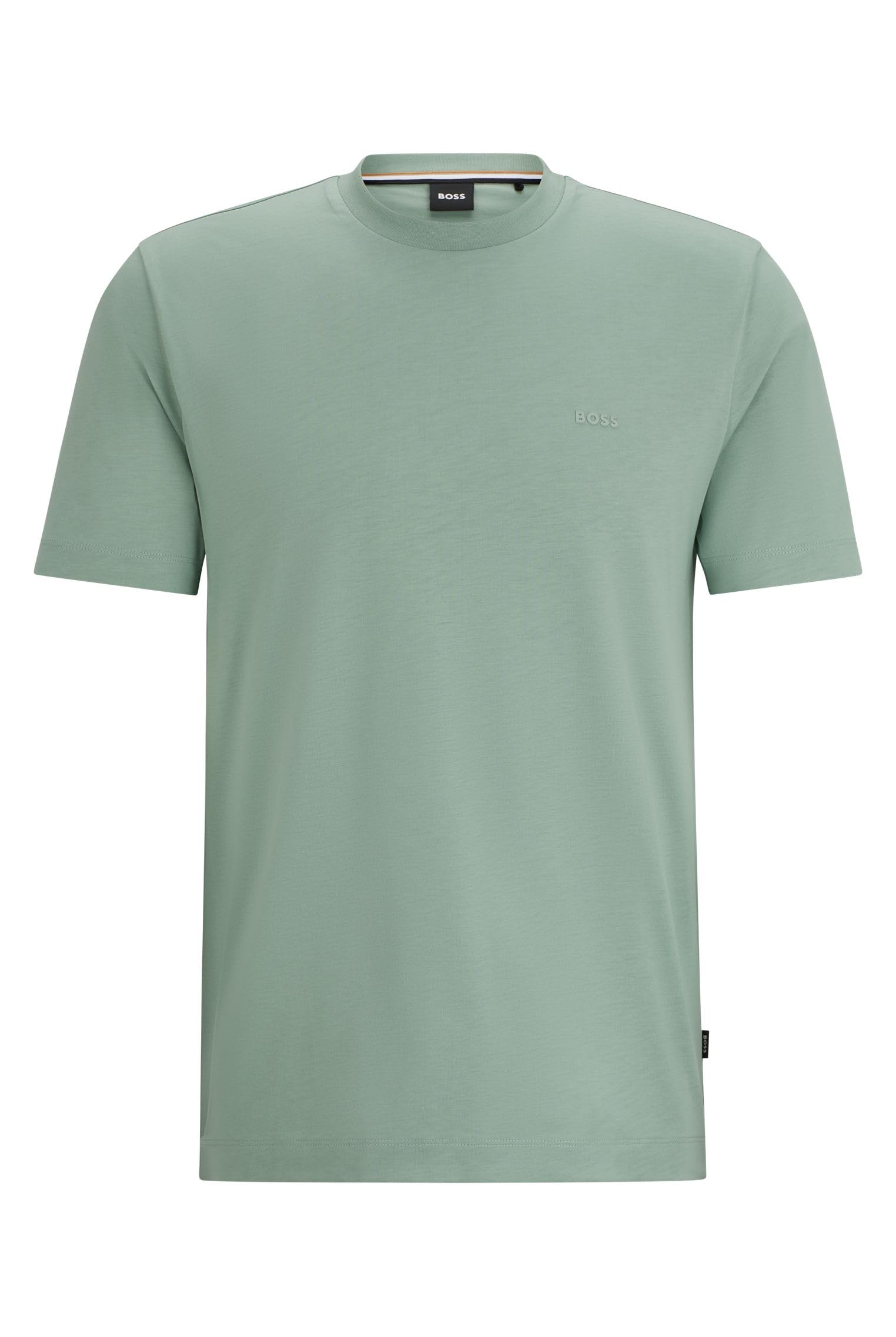 BOSS Mens HBB Thompson Tonal Logo T-Shirt Short Sleeve Open Green XXL