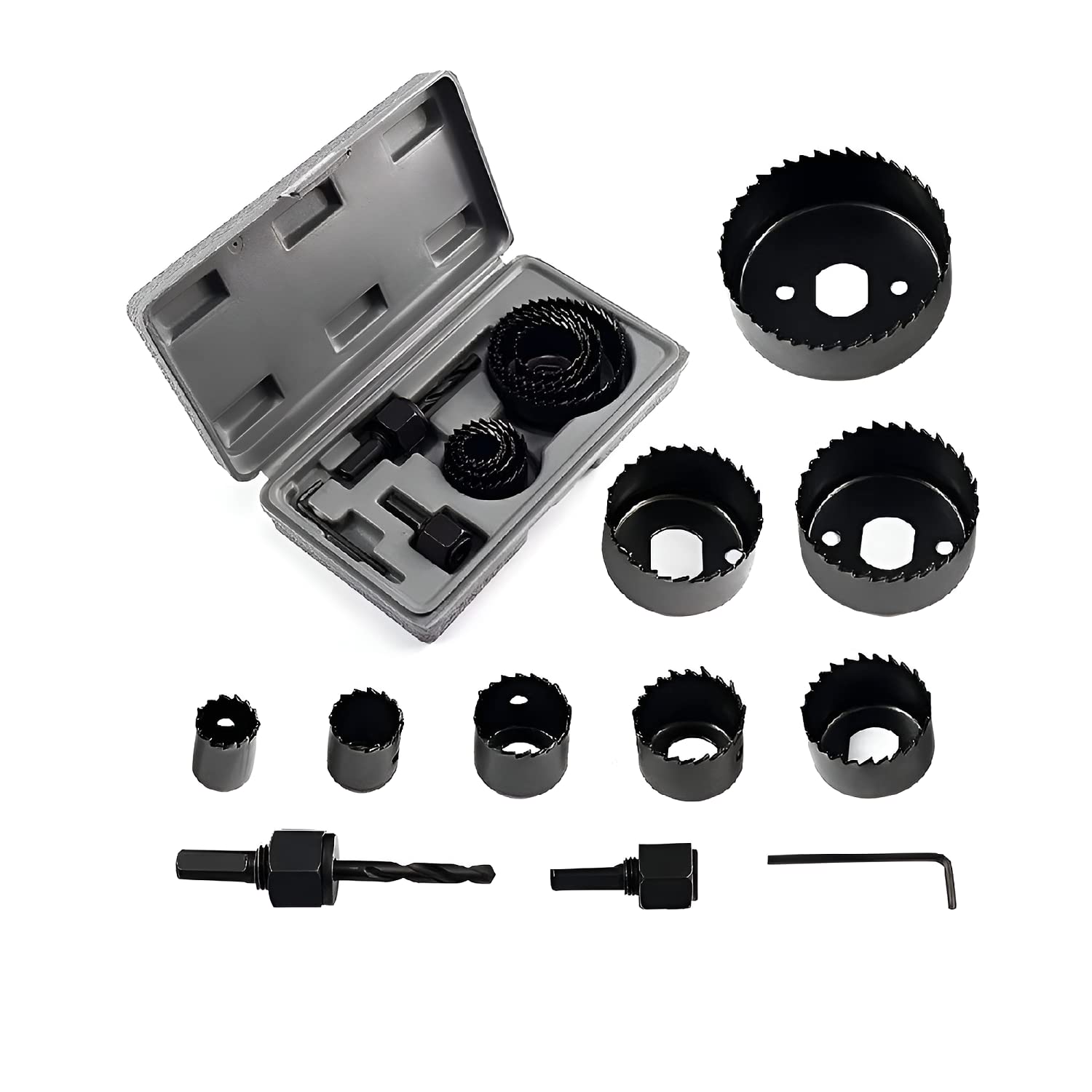 See full amazon price history chart for Oblivion Hole saw cutter | 11 Pcs of hole saw drill bit | wood hole drill bit | holesaw set | Rotary Bit Set | Hole Saw Cutting Tool Set | Carbon Steel Metal Alloys Wood Hole Saw Cutting Set (19-64mm) Oblivion Hole saw cutter | 11 Pcs of hole saw drill bit | wood hole drill bit | holesaw set | Rotary Bit Set | Hole Saw Cutting Tool Set | Carbon Steel Metal Alloys Wood Hole Saw Cutting Set (19-64mm) (B08NVM7GVM) Amazon Price History, Amazon Price Tracker