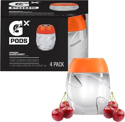 Cápsulas Gx, cereza glaciar, 4 unidades de cápsulas G para botella de agua Gx, hace 30 onzas líquidas. disponible en Yaxa Peru