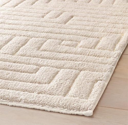 Hand-Knotted Traditional New Zealand Wool, Ideal for High Traffic Areas in Living Room, Bedroom Moroccan Lvory Rug (12x15 ft)