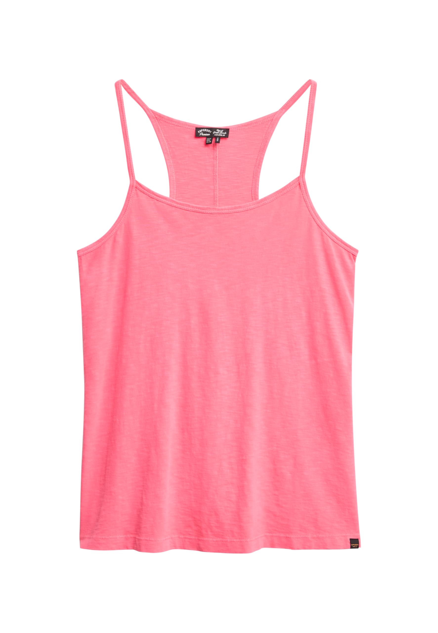 Superdry Tanktops & Träger-Tops für Damen – Studios Tanktop mit Spaghettiträgern, Pink, Slim Fit, Größe 40