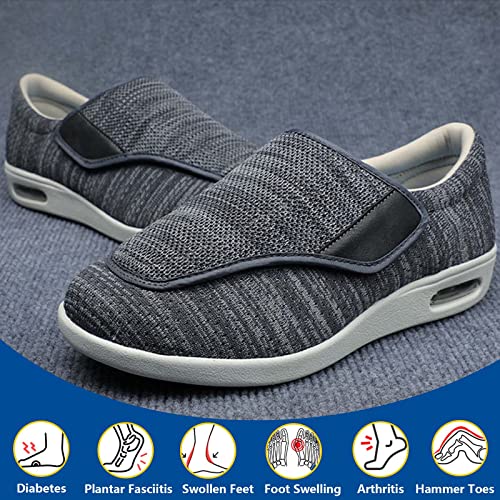 Women's Men Diabetic Shoes,with Removable Memory Foam Insoles Lightweight for Seniors Swollen Feet2