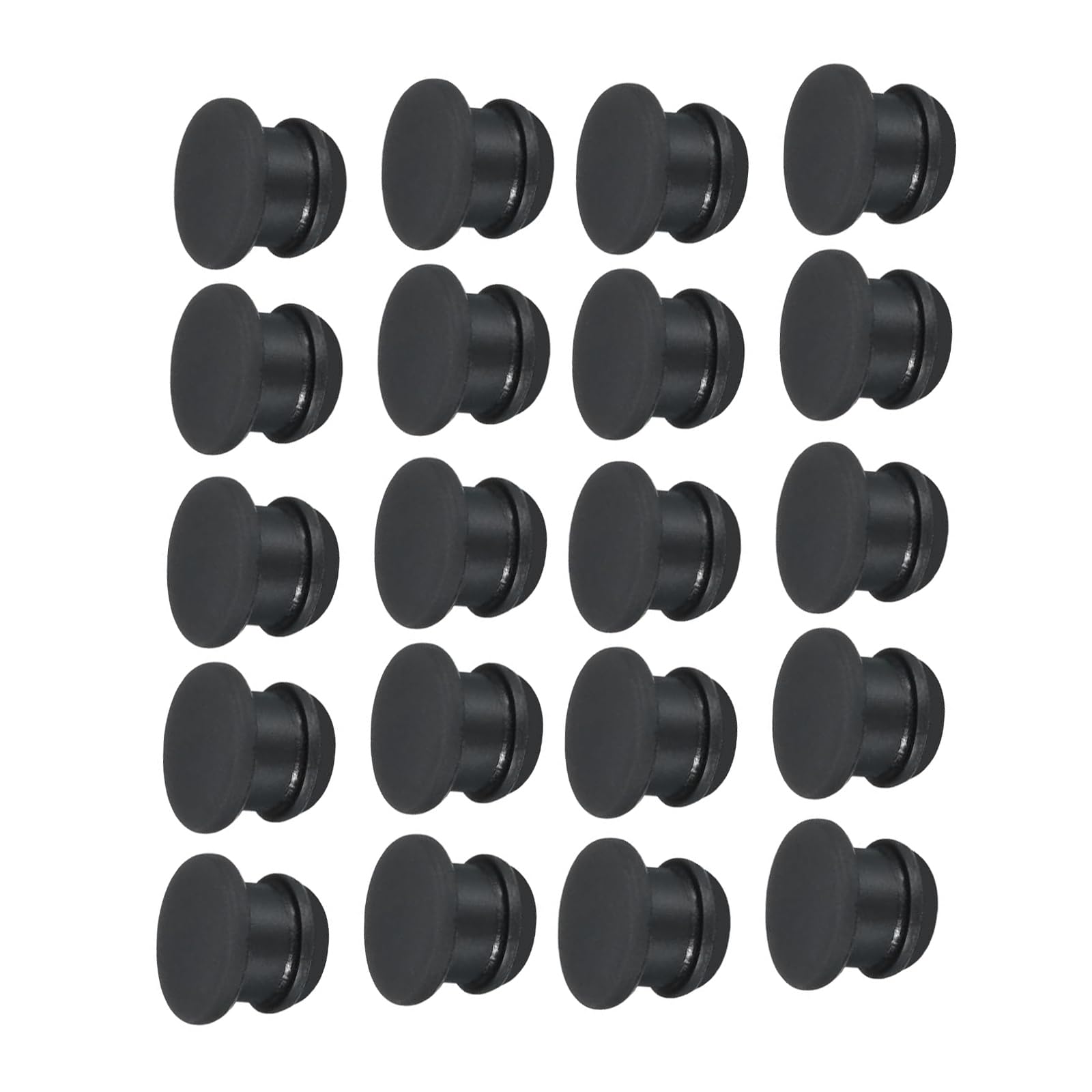 ROWORKX 10mm Silicone Snap-In Hole Plugs, 30PCS Rubber Blanking Plugs — image 1
