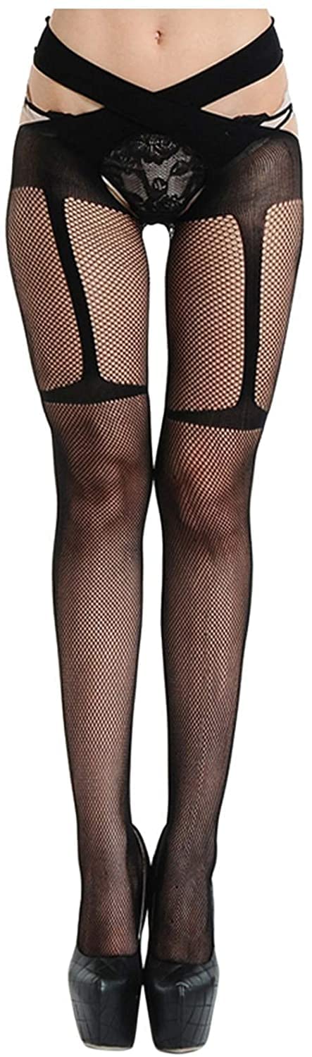 Lot de 2 Bas Porte-Jarretelles pour Femme (Taille Unique M) (Taille Unique C)