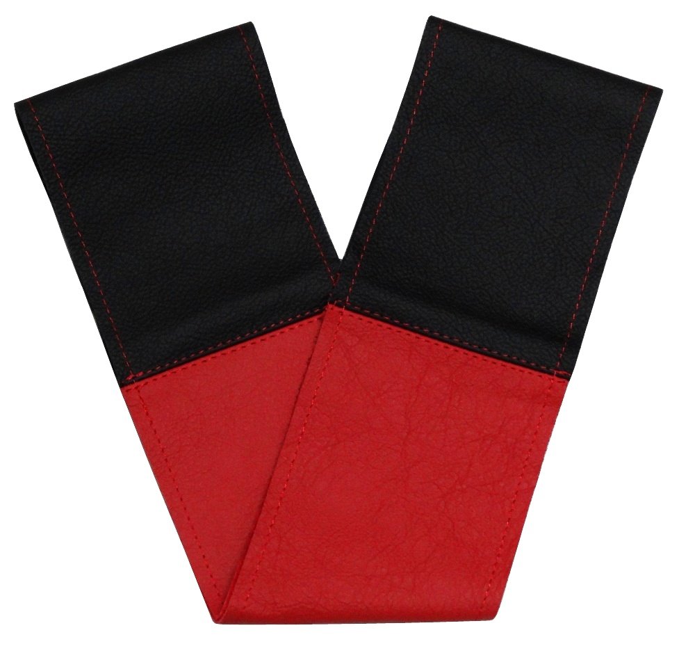 Soufflet Pour Levier De Vitesse & Frein à Main En Simili Cuir Rouge/noir – Compatible Boîte Manuelle