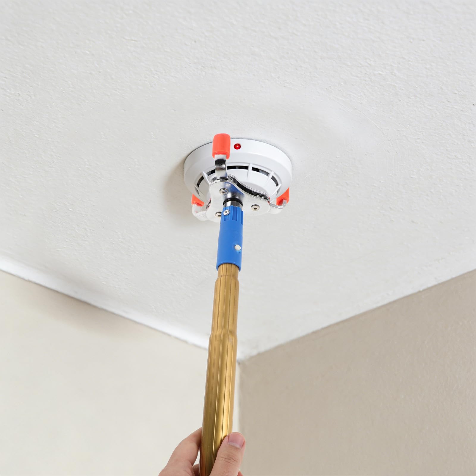 Rauchmelder Demontagewerkzeug mit Klauenkopf und 37cm Stange
