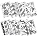 Aboat Pack of 9 Sheets Henna Temporary Tattoo Black Body Art Sticker