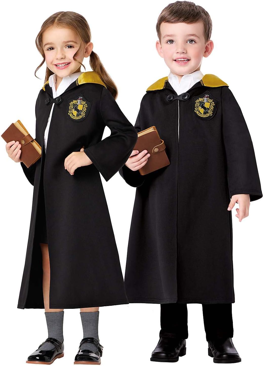 Spirit Halloween Harry Potter Toddler Hufflepuff Hooded Robe Costume, Kids Cape