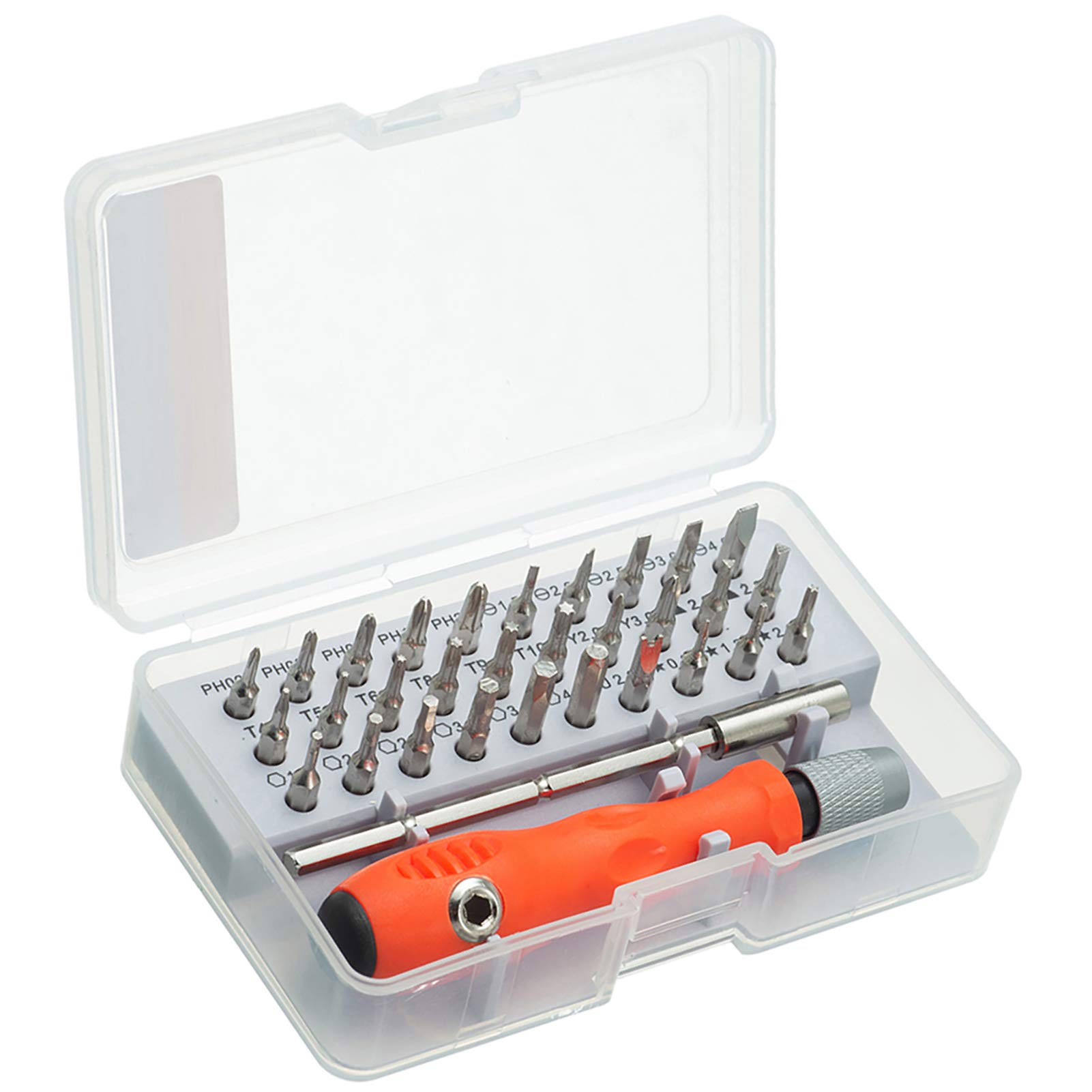 HPMAISON Screwdriver Set, 32 in 1 Precision Magnetic Screwdriver Accessory Kit with Adjustable Pole & Anti-Slip Handle, Work Repair Tool for Crafts, Home Appliances, Electronics & DIY Projects