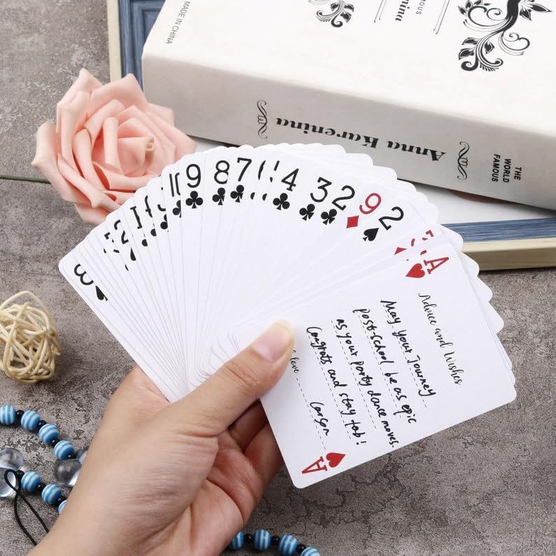 Graduation Party Guest Book Playing Cards, Graduation Cards Class of 2024, High School and College Graduation Gift for Her, Him
