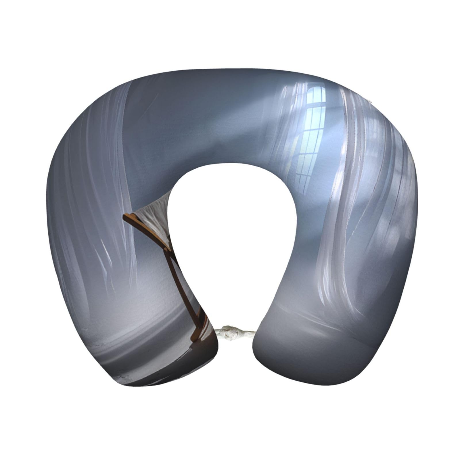 BOAIHH Glimmer Memory Foam Travel Pillow for Soft Comfort Fits Snugly for Naps Office, and Airplane Use