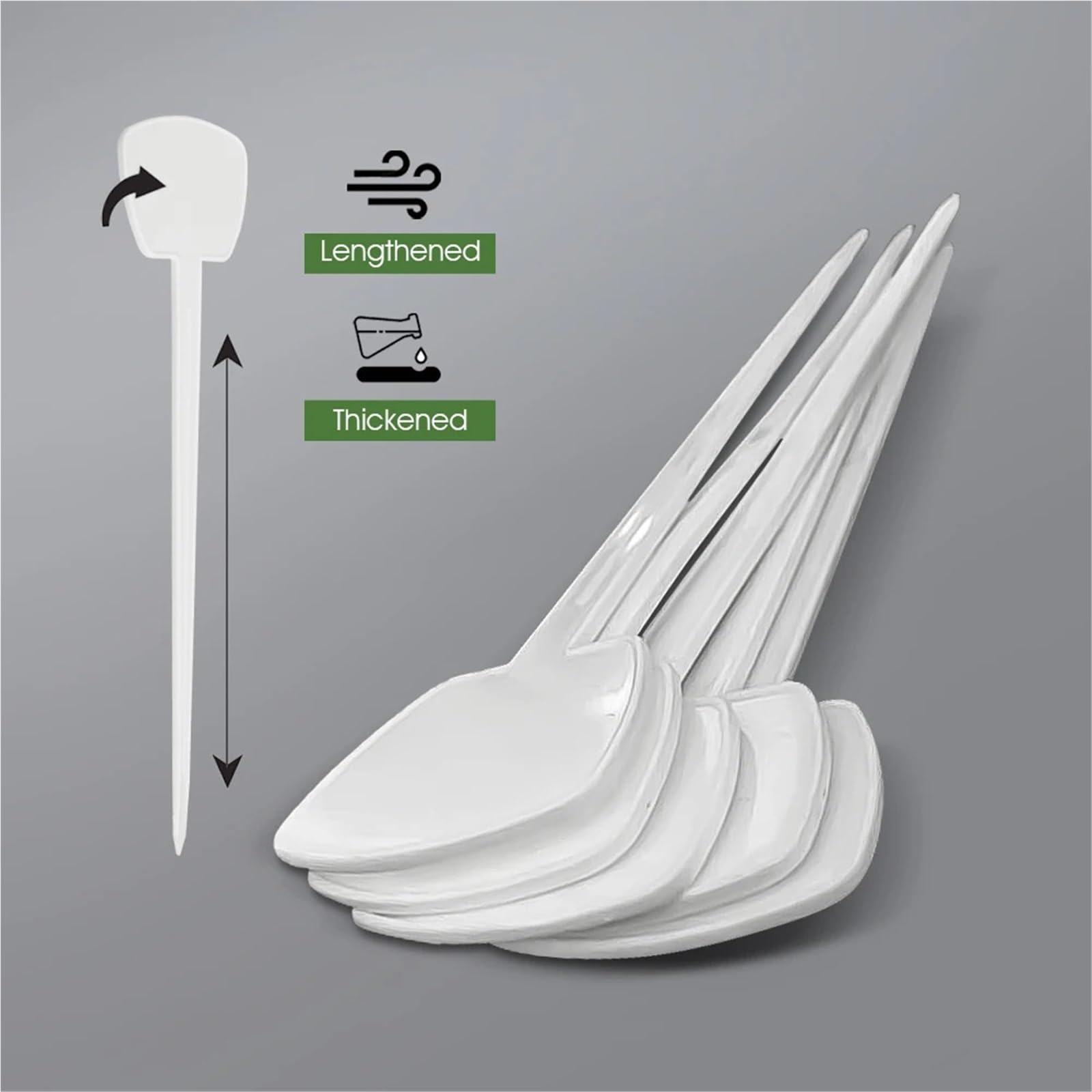 Etichette Per Piante Etichette for piante a forma di T da 19,5 cm Materiale PP spesso scrivibile impermeabile(100pcs)