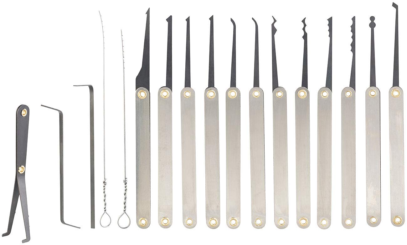 AGT Practice Lock: Lock Picking Set with 17 Piece Lock Pick Bag and  Practice Lock (Lock Picking Set, Lock Pick Set, Locks Open Tool) :  Amazon.de: Home & Kitchen