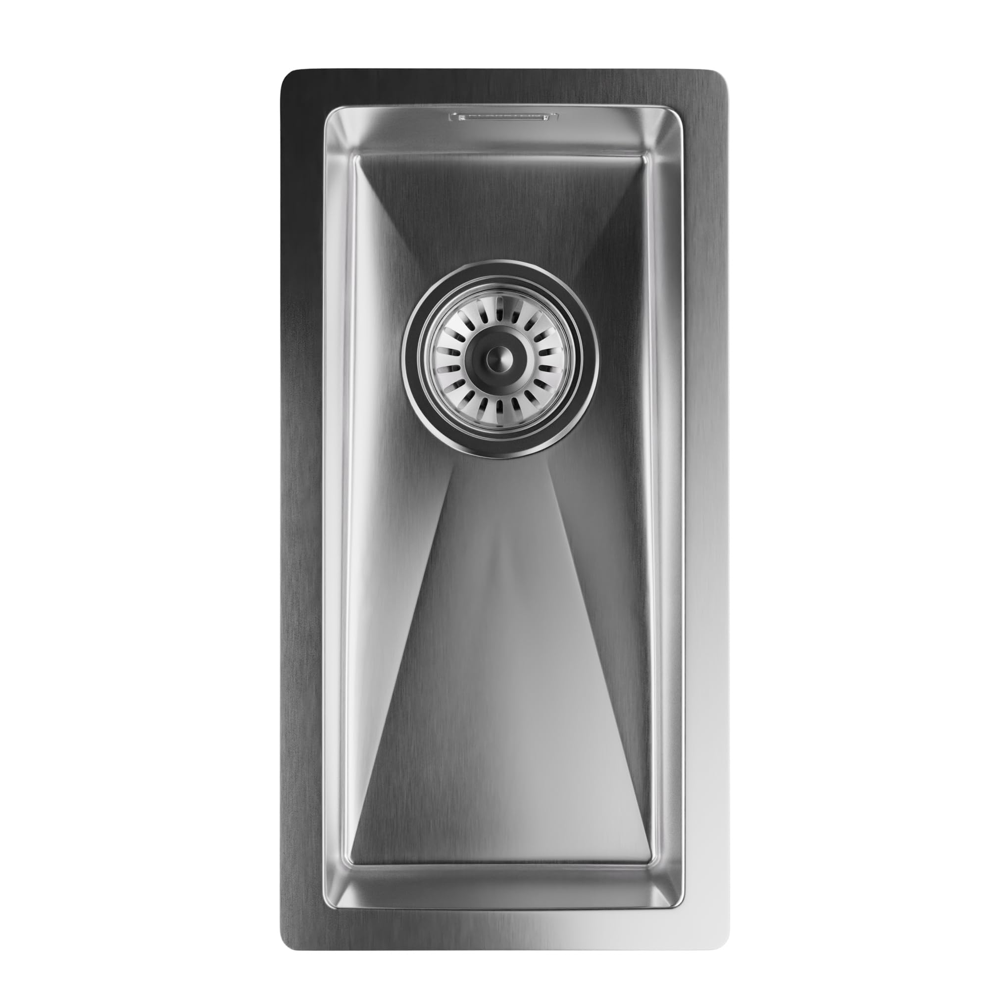 Klarstein Lavello Cucina – Acciaio Inox 304, Design Stretto 23 cm, Resistente a Graffi & Calore, Facile da Pulire, Include Kit Installazione & Troppopieno, 45x23 cm