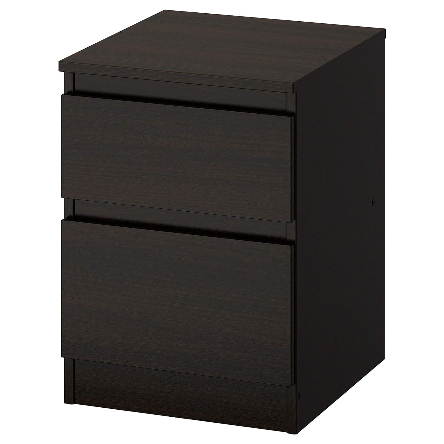 Flaming®IKEEAAA Kullen Engineered Wood Chest of 2 Drawers (Brown, 35x49 Cm, 13 3/4x19 1/4")