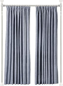 HOSKO Curtain Divider Stand - 48 to 72 inches Expandable Room Divider,Damage Free Freestanding Vertical Tension Stand HOSKO Curtain Divider Stand - 48 to 72 inches Expandable Room Divider,Damage Free Freestanding Vertical Tension Stand