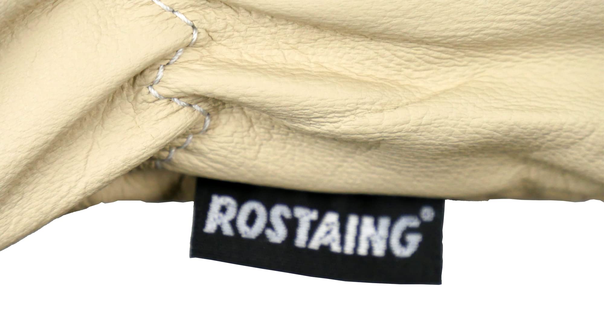 Rostaing Guanti Da Lavoro Delicati In Pelle Di Agnello (Taglia M) - Top Comfort Per Invasatura E Diserbo, Bianco, 32,5x12x1,5 Cm