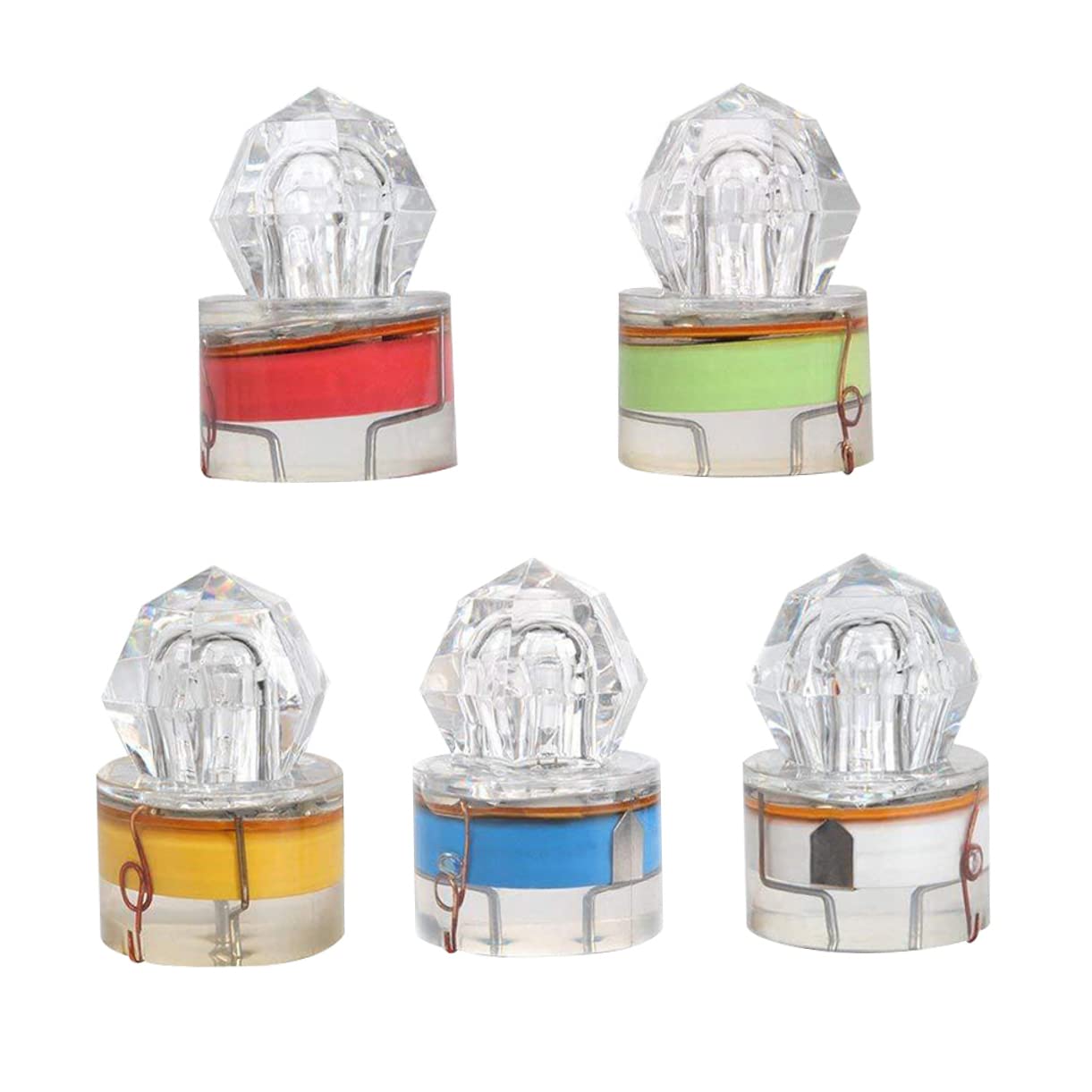 Yardwe 10 Pezzi Luce di Pesca Subacquea LED Richiamo di Pesca Luce Notturna Luce di Notte Attrezzi da Pesca di Notte Luci da Pesca per di Notte Lampada da Pesca Luce Subacquea Richiamo