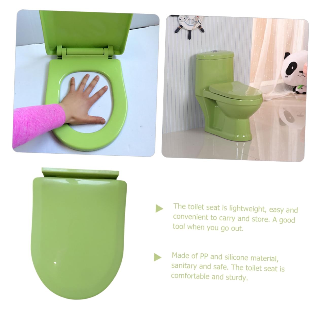 Sedile Installare Verde Chiaro Facile PP Wc, da Bambini