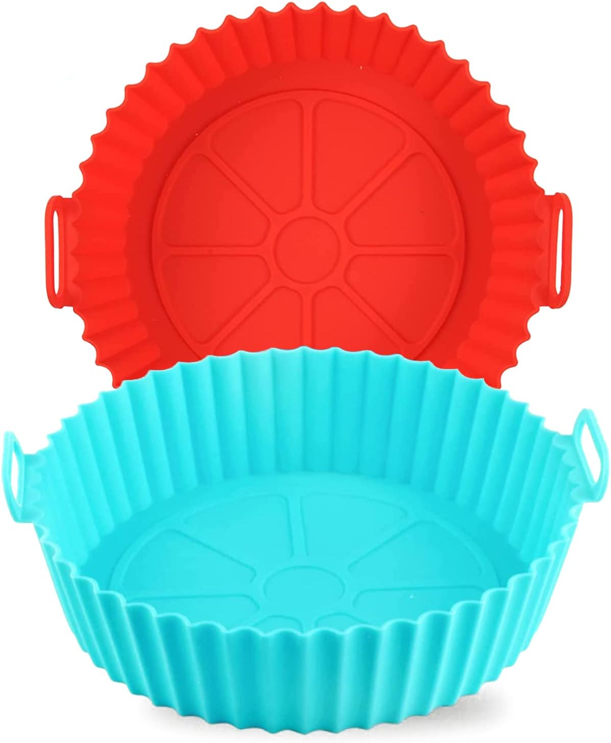 MEIHORSY 2Pack Air Fryer Silicone Liners, 8.5 Inch Air