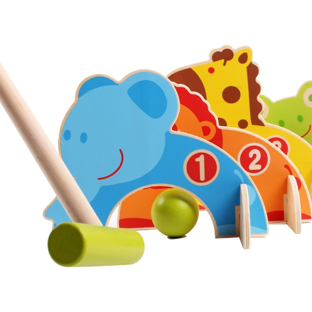 Trinkets & More - Animal Croquet Game Set Gate Ball | Mini Golf Set | Pretend Play Toys for Kids and Preschoolers 3+ Years (Random Colours) (B077NDMNJM) Amazon Price History, Amazon Price Tracker