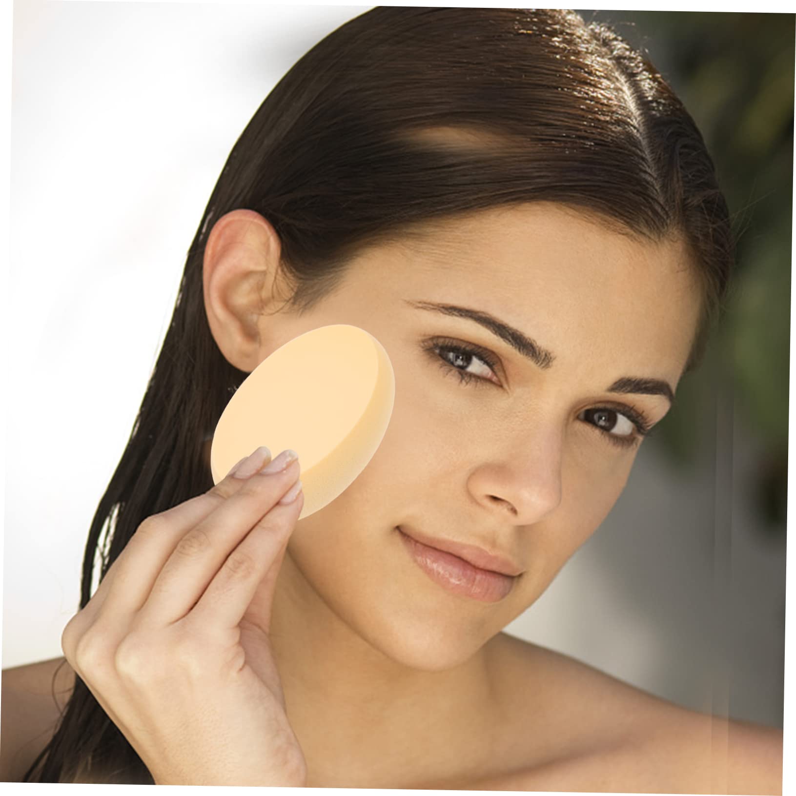 Healeved 18piezas Esponjas De Maquillaje Ovaladas Esponjas De Fondo Duales Para Aplicación Para Maquillaje Facial y Compacto Material Hidrofílico Ahorra Producto Textura Natural