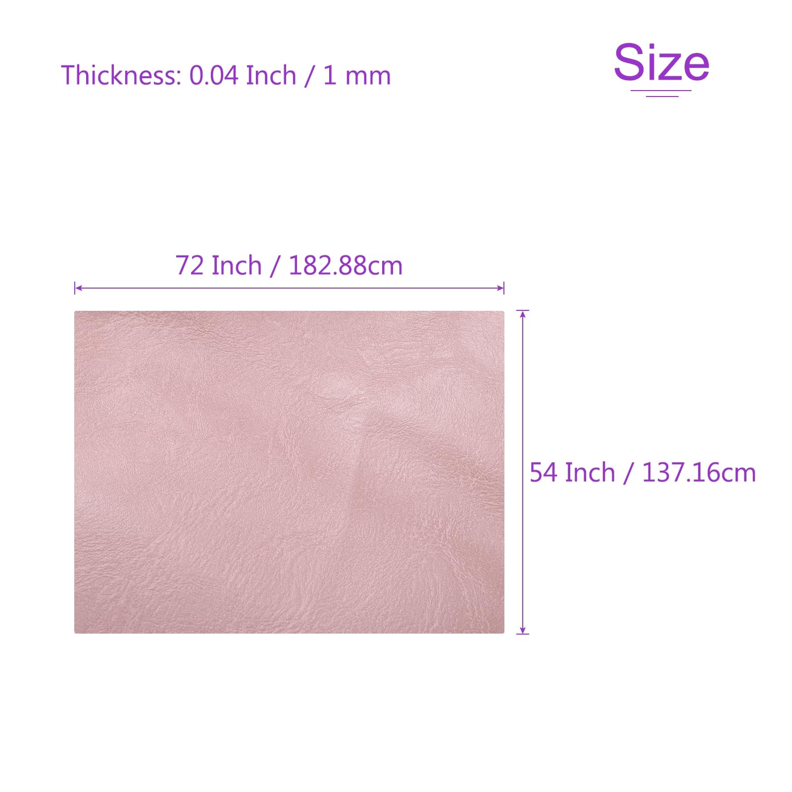 DMiotech 1 Pack 54 Inch x 72 Inch Faux Leather Strip Furniture Cover Wooden Pattern Violet PU Leather Roll for Handmade DIY Craft Projects - Image 3
