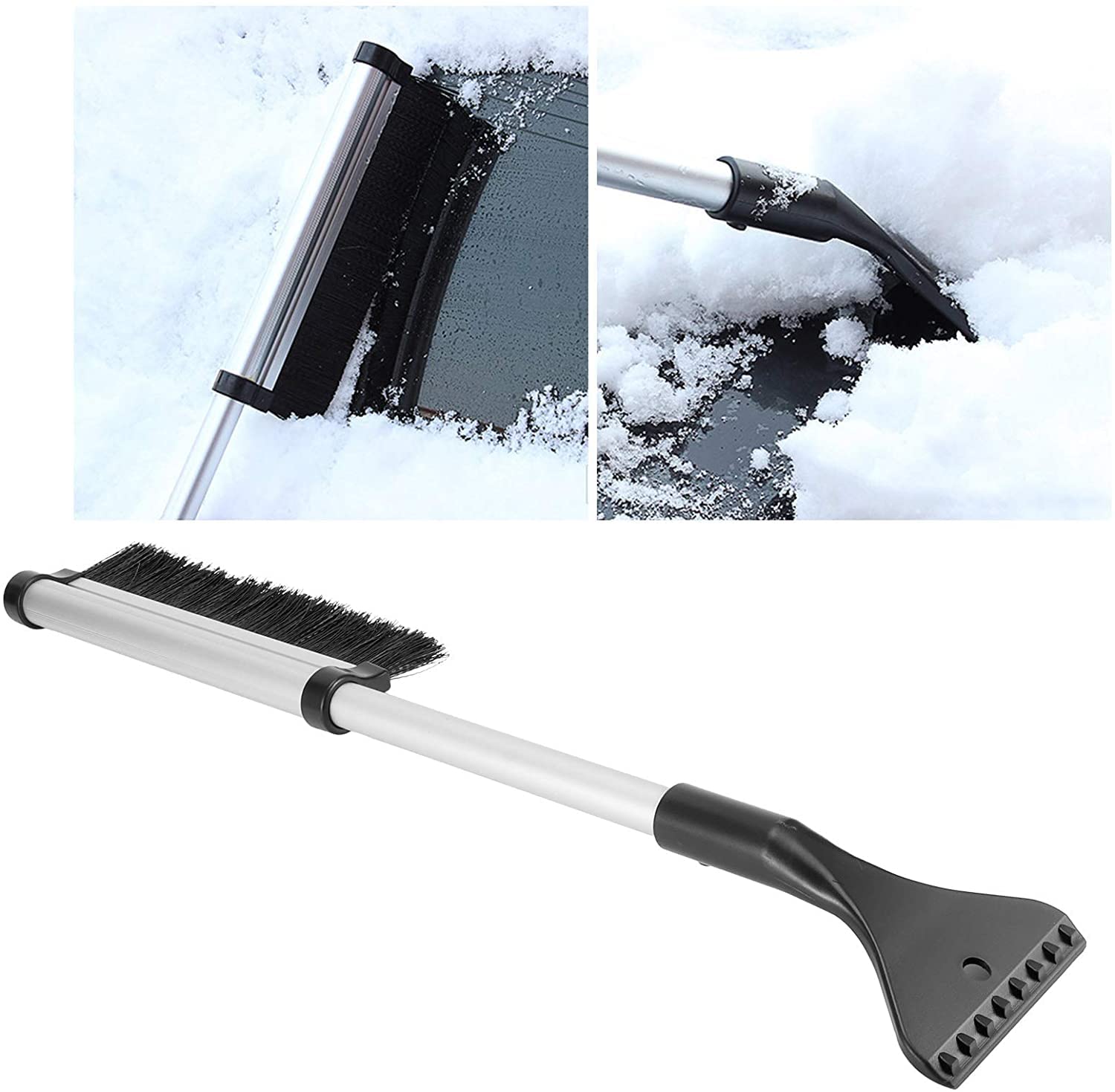 SOCOBETA con SCRAGEE, Cepillo de Nieve for Coches, Escoba de Nieve Extensible,
