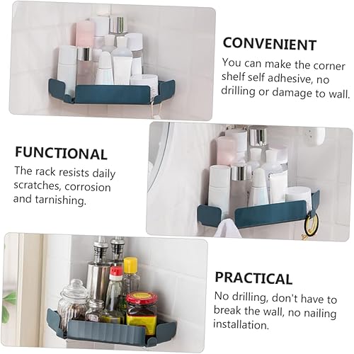 Miniatura 8 de STOBAZA Estante esquinero de 2 piezas, estante de trípode, estante de ducha de baño, estante de jabón de baño, soporte para champú para pared de
