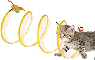 Cat Tunnel Toy,Indoor Pet Tunnel Toy - Foldable Pet Adventure Tunnel Toy for Cats, Dogs, Small Pets, Reusable Indoor Pet Tunnel Bed Toys Ukalou