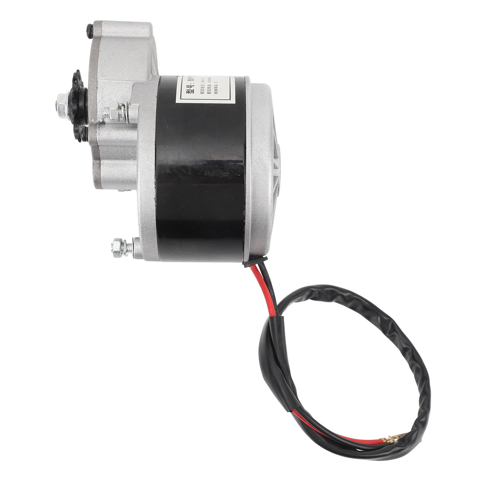 Changor Motore Elettrico con Riduttore a Ingranaggi 24V Potente DC Spazzolato 350W per Appassionati di Moto Alluminio Rame 1 unità