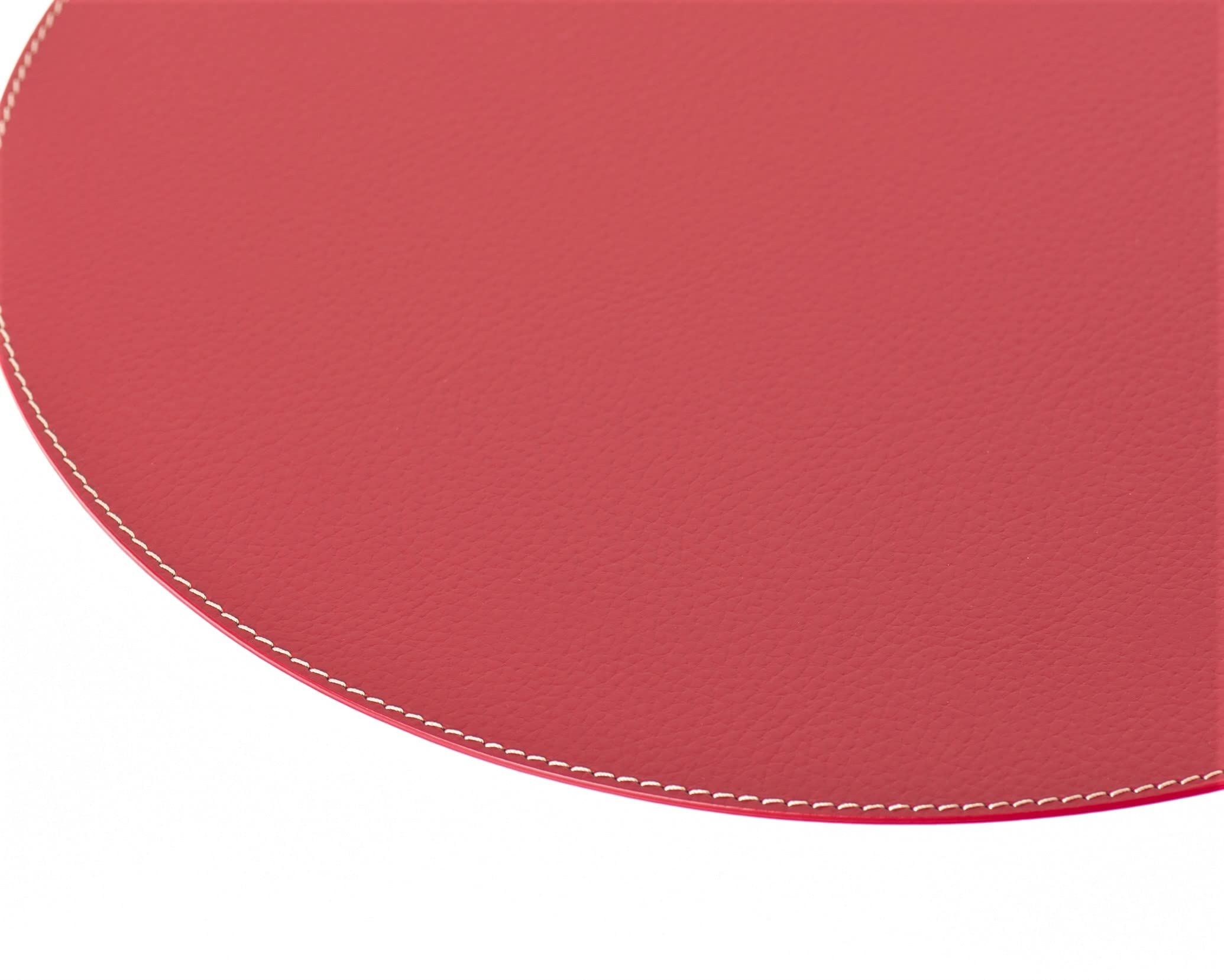 Lind DNA Tovaglietta Curve, 37 x 44 cm, pelle Serene grigio talpa