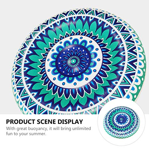 BESPORTBLE Flutuador Piscina Inflável Piscina Espreguiçadeira Rodada Tapete Flutuante Piscina de Nat