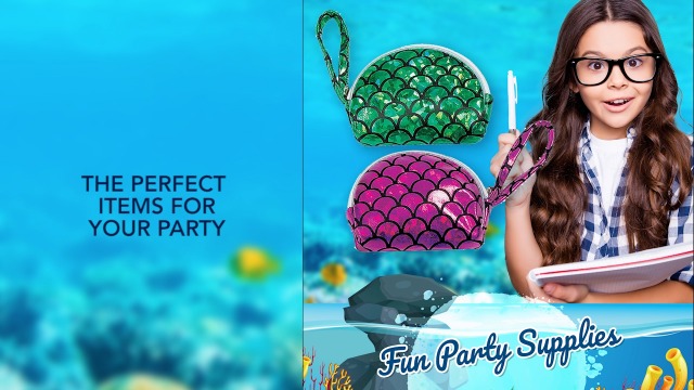 Summer Mermaid Party Favors – 12 PCS Sequin Coin Purses, Color-Changing Glitter Pouches For Girls Birthday Gifts - View #5