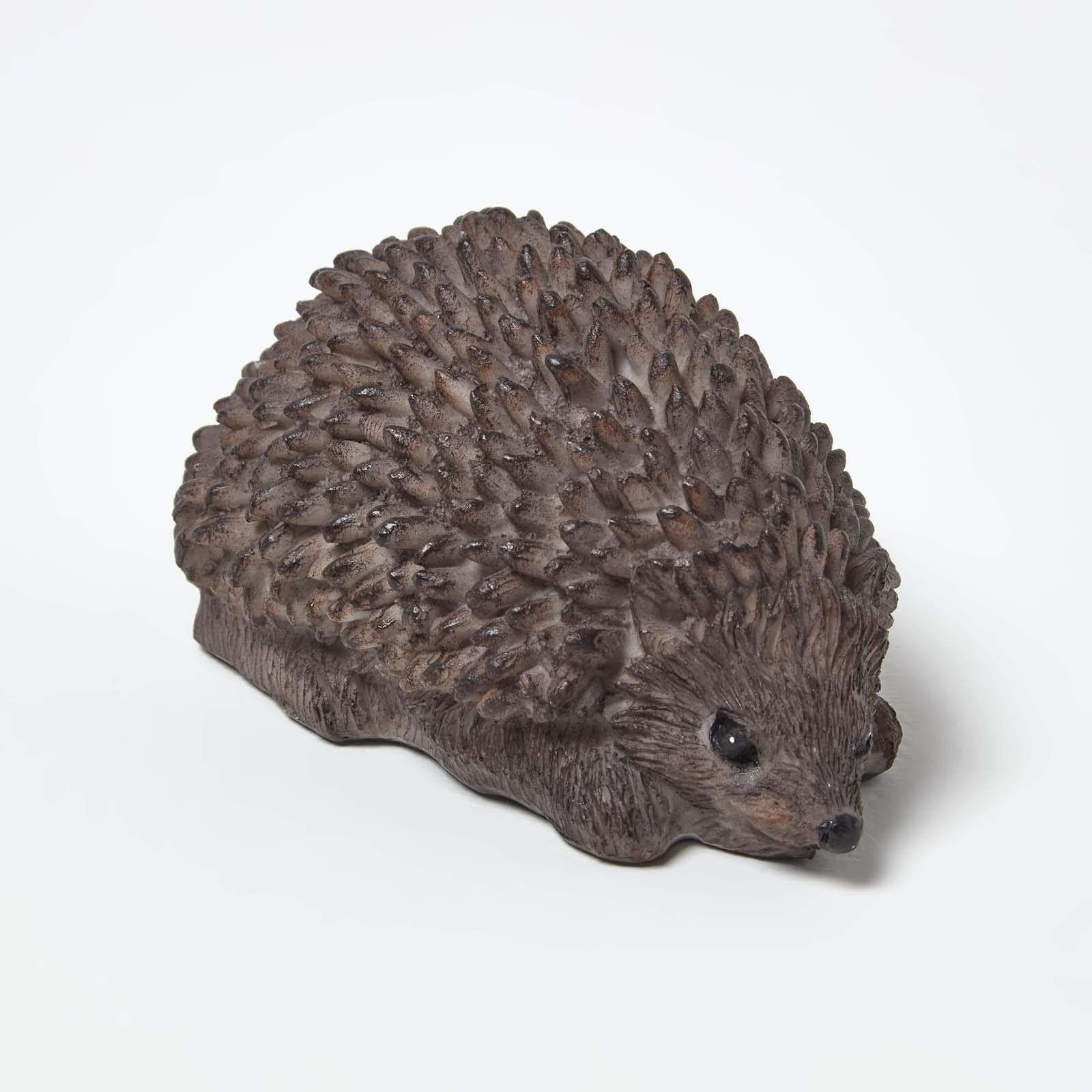 Homescapes Unisex Brown Hedgehog Hollow Resin Key Keeper